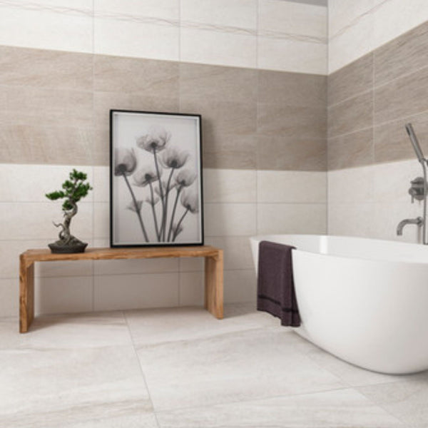 CERAMICA IDEA BEST BICOTTURA SCULPTURE IVORY 25x60 piastrelle rivestimenti per pareti bagno
