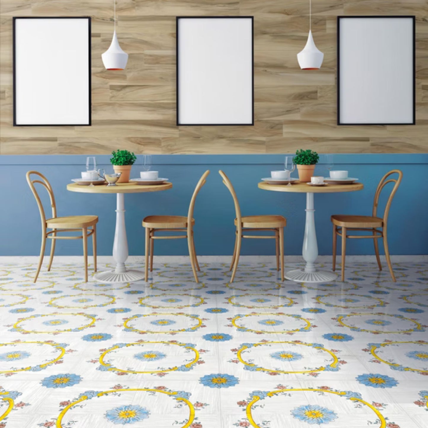 COTTO MEDITERRANEO SAVOIA ITALIA Piastrelle in gres porcellanato decorato effetto cotto smaltato mediterraneo per pavimenti e rivestimenti d’interni