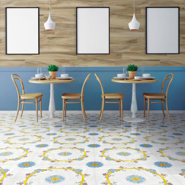 COTTO MEDITERRANEO SAVOIA ITALIA Piastrelle in gres porcellanato decorato effetto cotto smaltato mediterraneo per pavimenti e rivestimenti d’interni