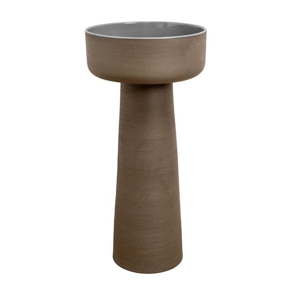 COLONNA CON LAVABO INDEX TERRA PEDESTAL IN TERRACOTTA - CIPÍ Made in Italy, design bagno moderno di alta qualità