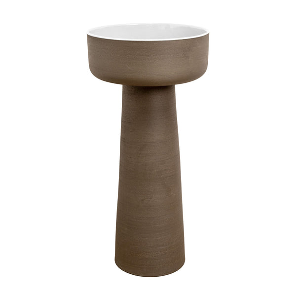 COLONNA CON LAVABO INDEX TERRA PEDESTAL IN TERRACOTTA - CIPÍ Made in Italy, design bagno moderno di alta qualità