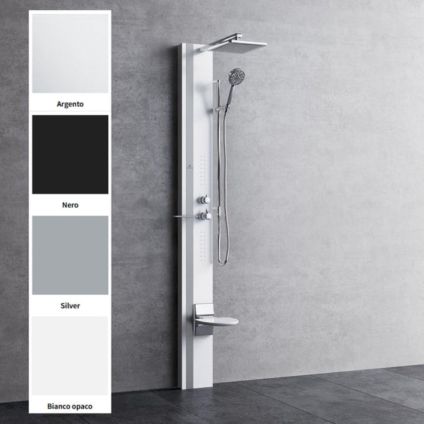 # COLONNA DOCCIA ATTREZZATA Line 1 - NOVELLINI in alluminio con soffione