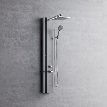 # COLONNA DOCCIA ATTREZZATA Line 2 - NOVELLINI in alluminio con soffione