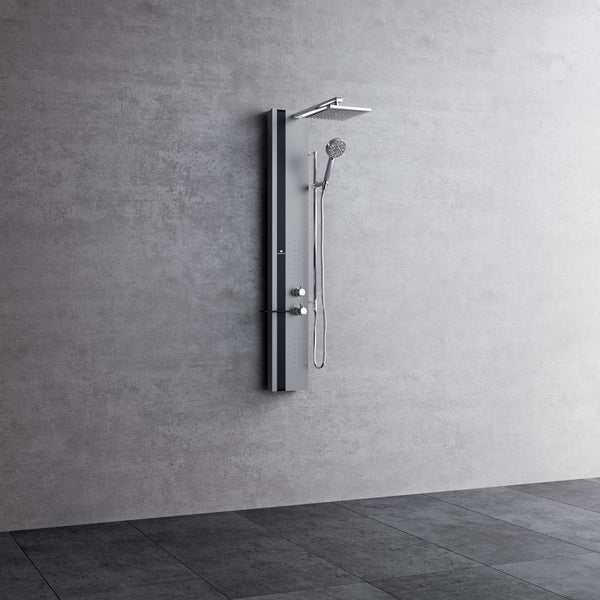 # COLONNA DOCCIA ATTREZZATA Line 2 - NOVELLINI in alluminio con soffione