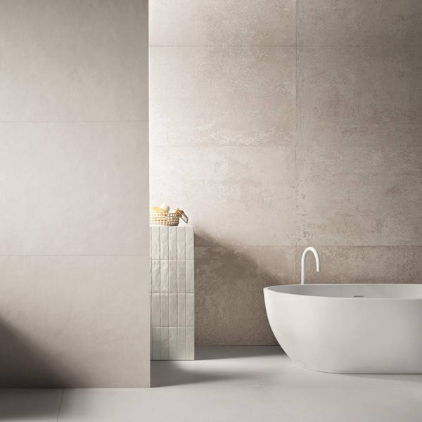 # COLOR MOOD - FAP CERAMICHE l’effetto cemento che esalta il colore e la versatilità