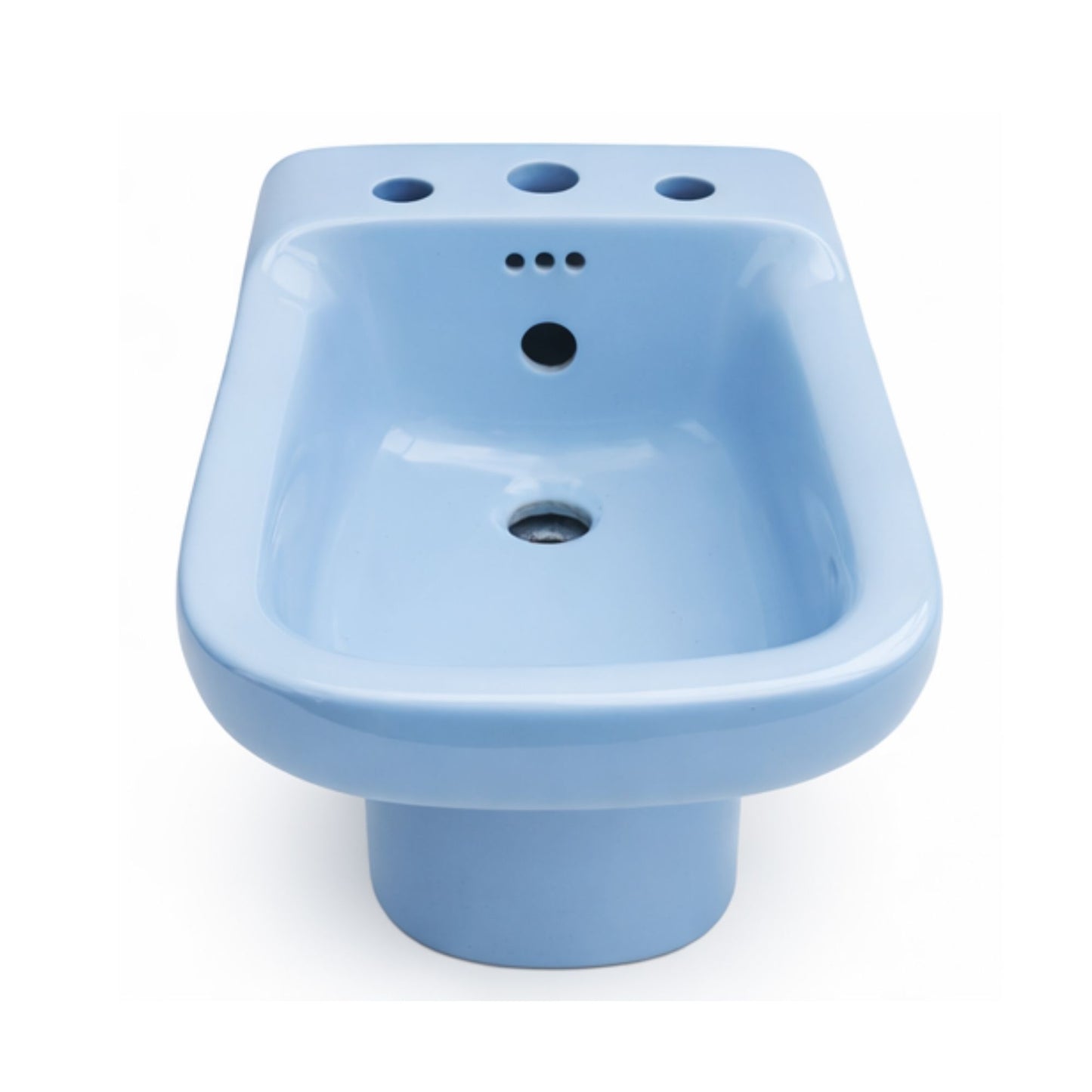 BIDET a pavimento Linea CONCA AZZURRO SUSSURRATO IDEAL STANDARD in ceramica sanitaria per bagni vintage e ristrutturazioni dallo stile classico ricercato