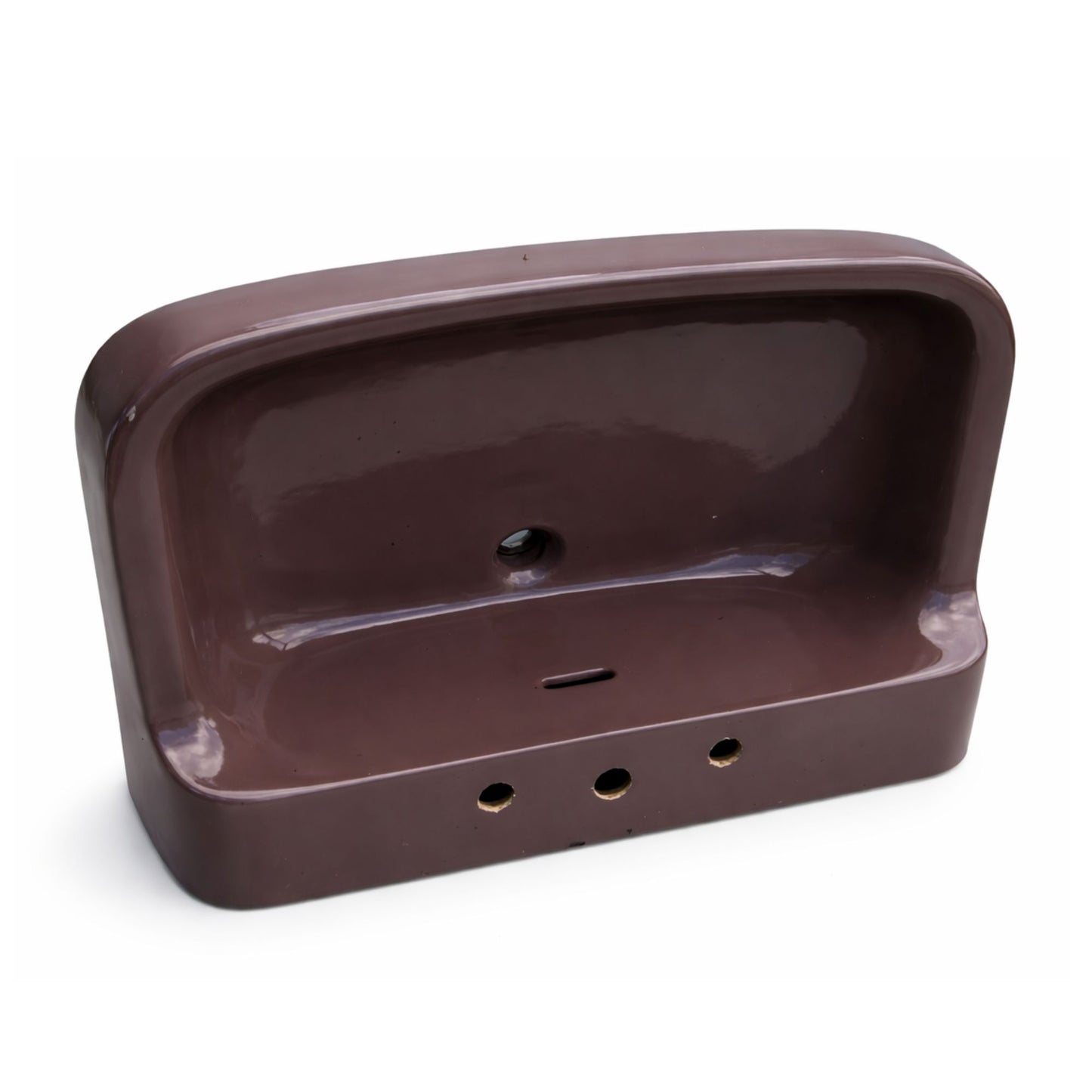 LAVABO con COLONNA Linea CONCA MARRONE IDEAL STANDARD in ceramica sanitaria per bagno