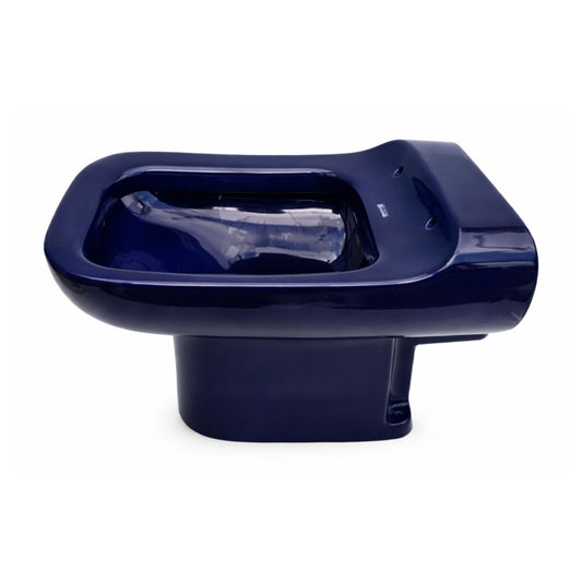 WC Linea CONCA BLU MIRTILLO IDEAL STANDARD a parete in ceramica smaltata con design classico per bagni vintage