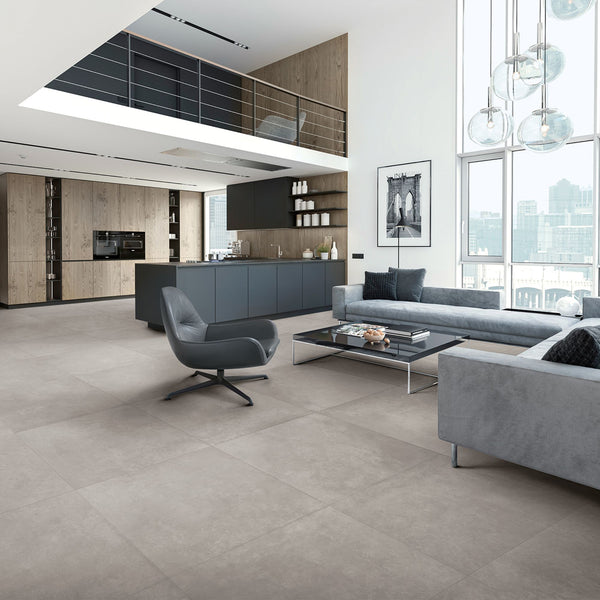 # CONCRETA Gres porcellanato effetto cemento - TAGINA piastrelle che incarnano l’essenza del minimalismo contemporaneo