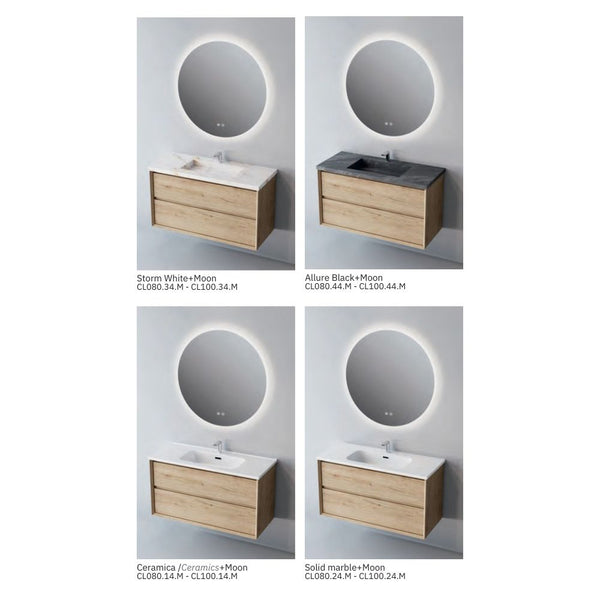 # MOBILE F5 COOL MUD 80Cm - NOFER in Compensato Marino, design elegante e resistente per il Bagno