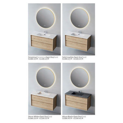 # MOBILE F5 COOL MUD 80Cm - NOFER in Compensato Marino, design elegante e resistente per il Bagno