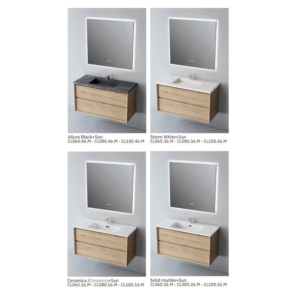 # MOBILE F5 COOL MUD 100Cm - NOFER in Compensato Marino, design elegante e resistente per il Bagno
