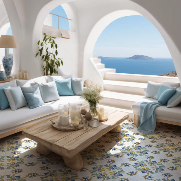 COTTO MEDITERRANEO SAVOIA ITALIA Piastrelle in gres porcellanato decorato effetto cotto smaltato mediterraneo per pavimenti e rivestimenti d’interni