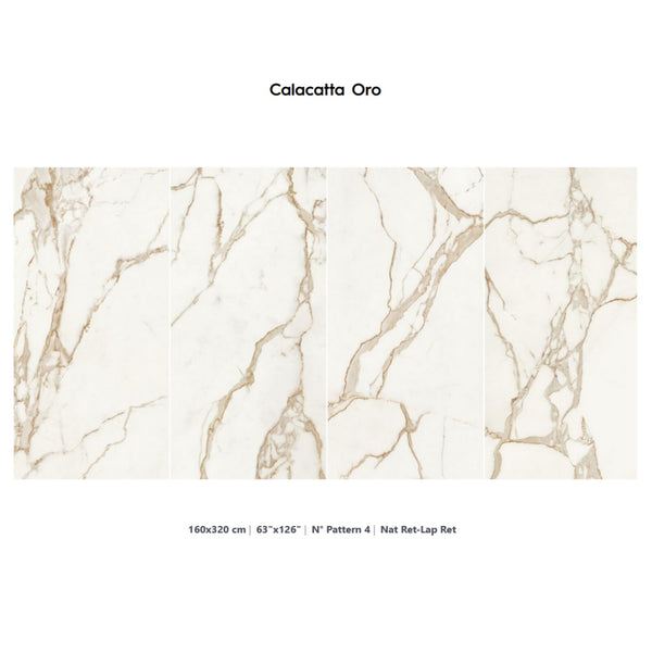 # CALACATTA ORO - LA FABBRICA AVA effetto marmo dalle sinuose venature dorate