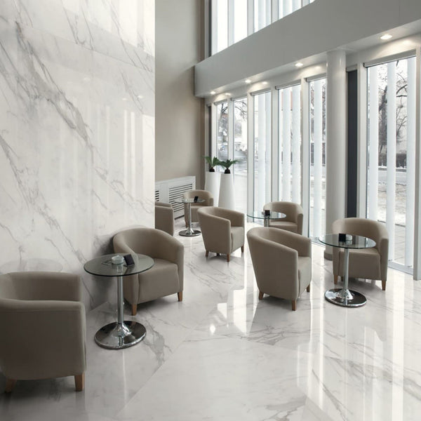 # CALACATTA - LA FABBRICA AVA effetto marmo perfetto per ambienti dal designo sofisticato