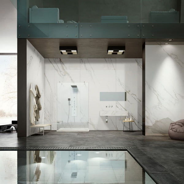 # CALACATTA - LA FABBRICA AVA effetto marmo perfetto per ambienti dal designo sofisticato