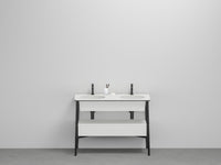 # LAVABO DOPPIO con CASSETTO CATINO - CIELO lavandino con ampio cassetto contenitore per bagno