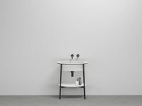 # LAVABO OVALE con PIANO CATINO - CIELO lavandino per bagno dall'eleganza senza tempo