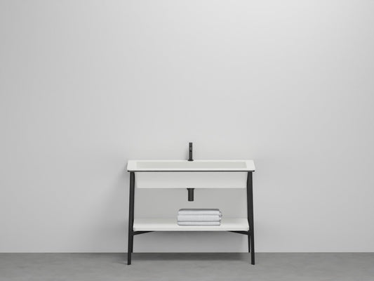 # LAVABO RETTANGOLARE con PIANO CATINO - CIELO mobile lavandino a vasca singola in ceramica a terra