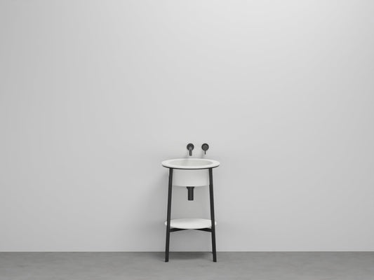 # LAVABO TONDO CATINO - CIELO mobile lavandino in ceramica puro e armonioso per bagno
