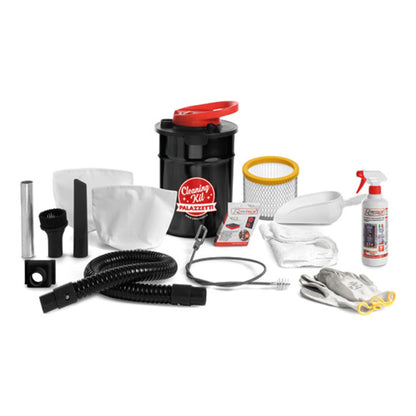 Cleaning Kit PALAZZETTI Cod.892008320 per stufe a pellet Ecofire con aspiracenere e accessori completi per la pulizia
