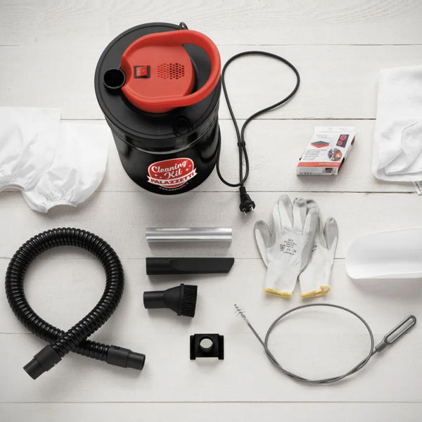Cleaning Kit PALAZZETTI Cod.892008320 per stufe a pellet Ecofire con aspiracenere e accessori completi per la pulizia