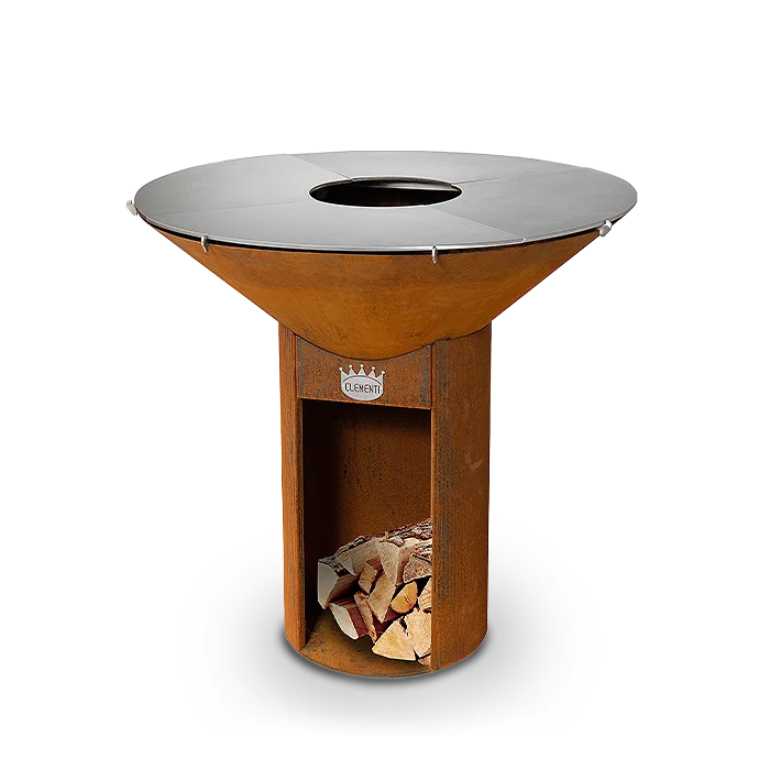 Barbecue e focolare Clementi Icon in acciaio Corten