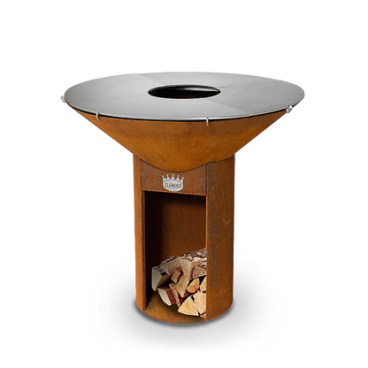 Barbecue e focolare Clementi Icon in acciaio Corten