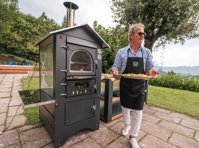 Dettaglio del forno a legna Clementi Master