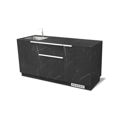 Cucina outdoor Clementi Materika finitura Zebra Nero
