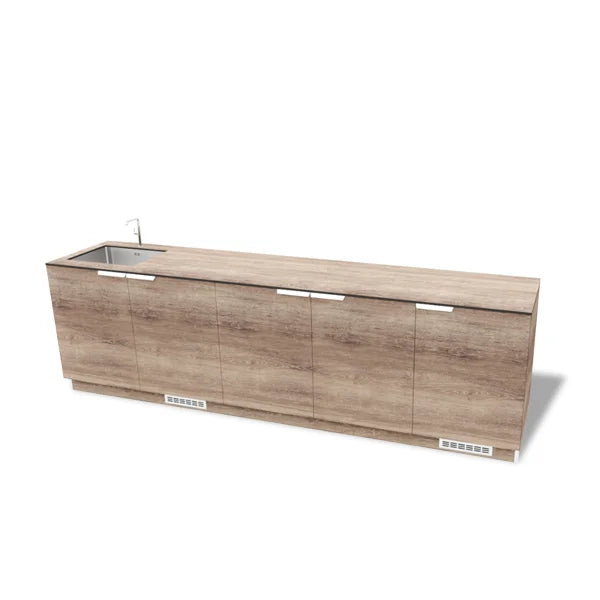 Cucina outdoor Clementi Materika finitura Quercia