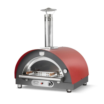 Forno Clementi Pulcinella a gas colore Rosso