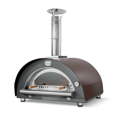 Forno Clementi Pulcinella a legna colore Ramato