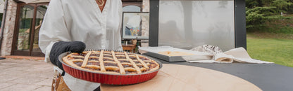 Forno da incasso Clementi Smile in una cucina da esterno