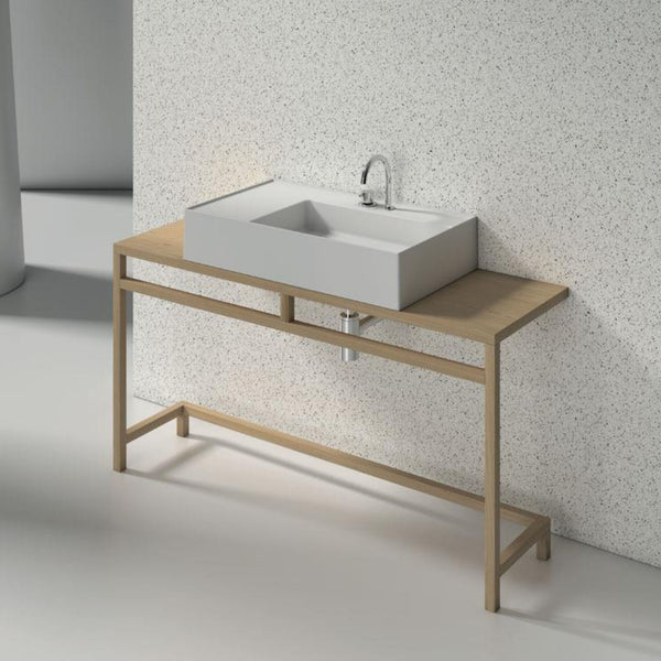 DOMUSFALERII CONSOLLE LAVANDINO LAVATRUCCO DESTRO 80x46 in ceramica