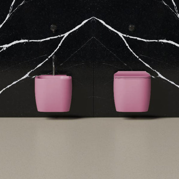 DOMUSFALERII F50 SPECIAL VASO SOSPESO PINK sanitari wc in ceramica