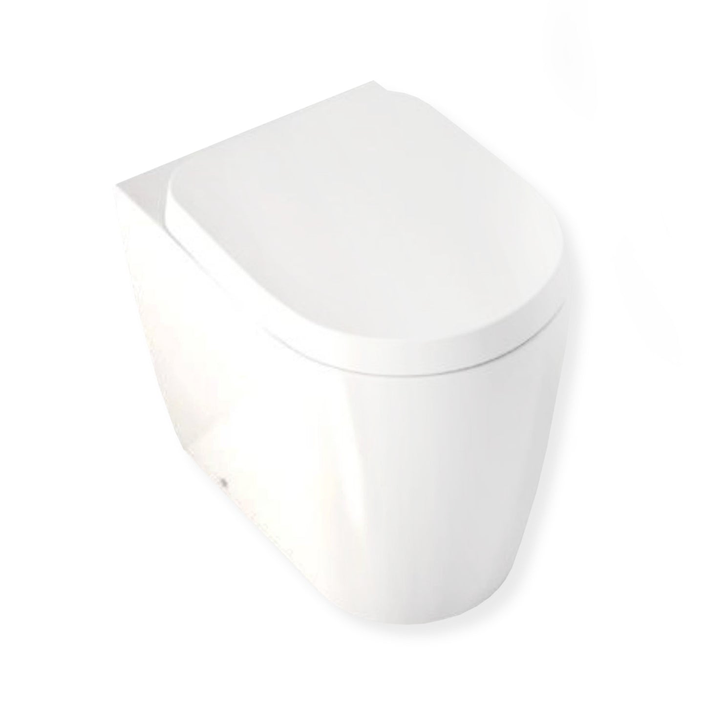 DOMUSFALERII FOGLIA MEDIUM VASO BIANCO a terra senza brida sanitari wc water in ceramica