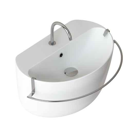 DOMUSFALERII GRAN MASCALZONE LAVABO BIANCO 60x40cm lavandino in ceramica