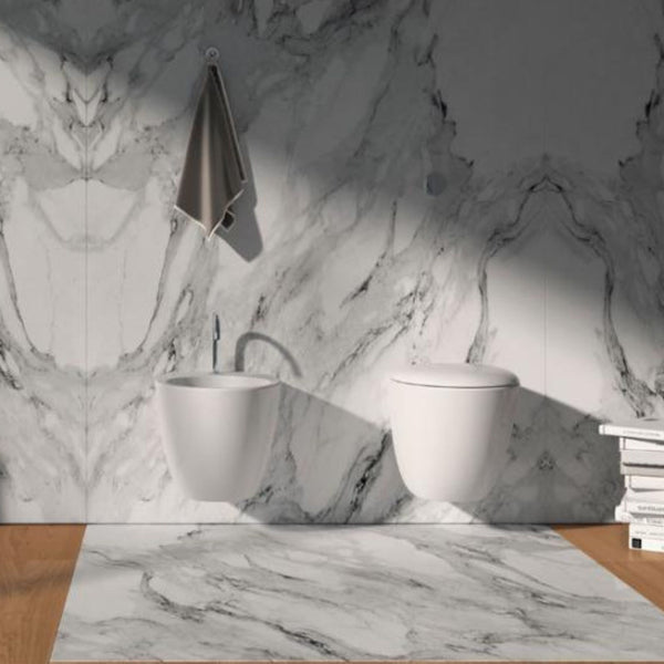 DOMUSFALERII MASCALZONE VASO SOSPESO bianco wc water in ceramica per bagno
