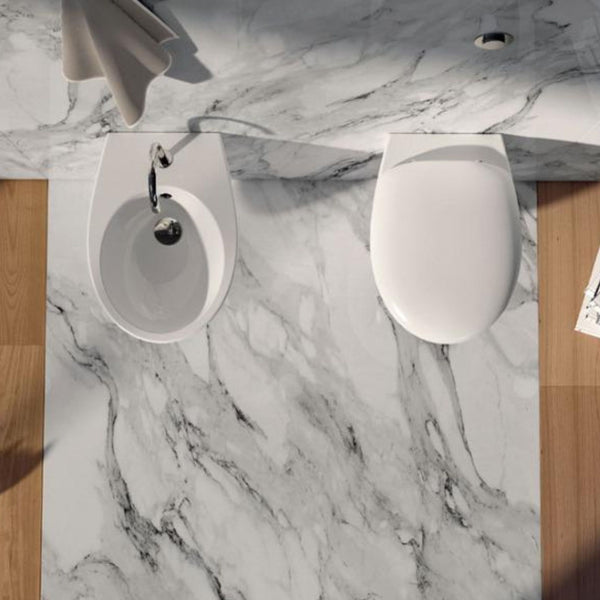 DOMUSFALERII MASCALZONE VASO SOSPESO bianco wc water in ceramica per bagno