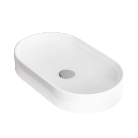 DOMUSFALERII MISURA LAVABO BIANCO OVALE da appoggio 30x49cm in ceramica