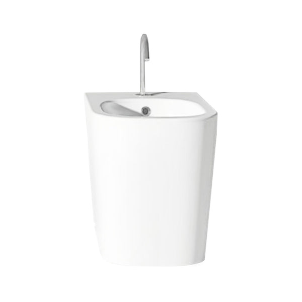 DOMUSFALERII QUADRA BIDET BIANCO 36x52 FILO MURO sanitari a terra