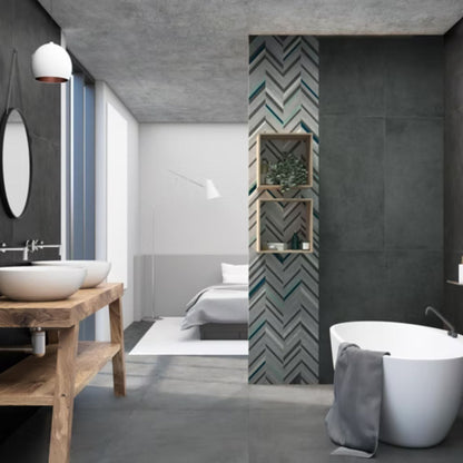 DORSET SAVOIA ITALIA Piastrelle in gres porcellanato effetto cemento per pavimenti e rivestimenti d’interni ed esterni