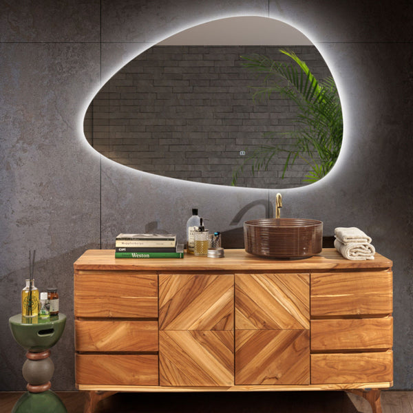 SPECCHIO DROP RETROILLUMINATO LED - CIPÍ specchio bagno con Led Naturale, Sensore Touch e IP67