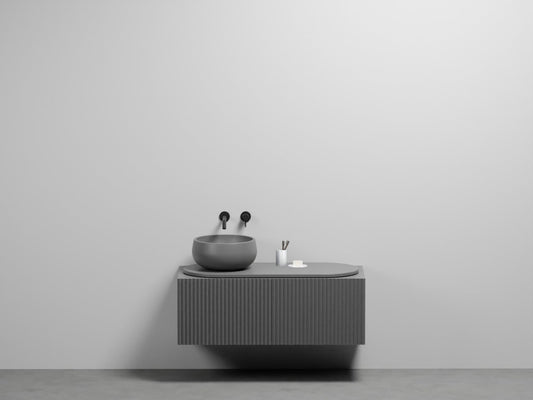 # LAVABO con MOBILE SOSPESO DELFO 113 con piano in ceramica - CIELO arredamento per bagno di lusso made in Italy