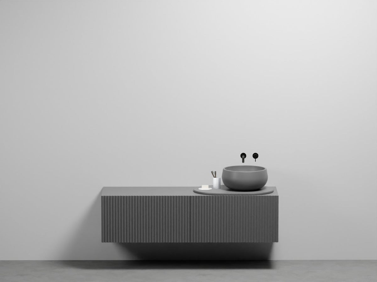 # LAVABO con MOBILE SOSPESO DELFO 152 con piano in ceramica - CIELO arredo bagno di lusso