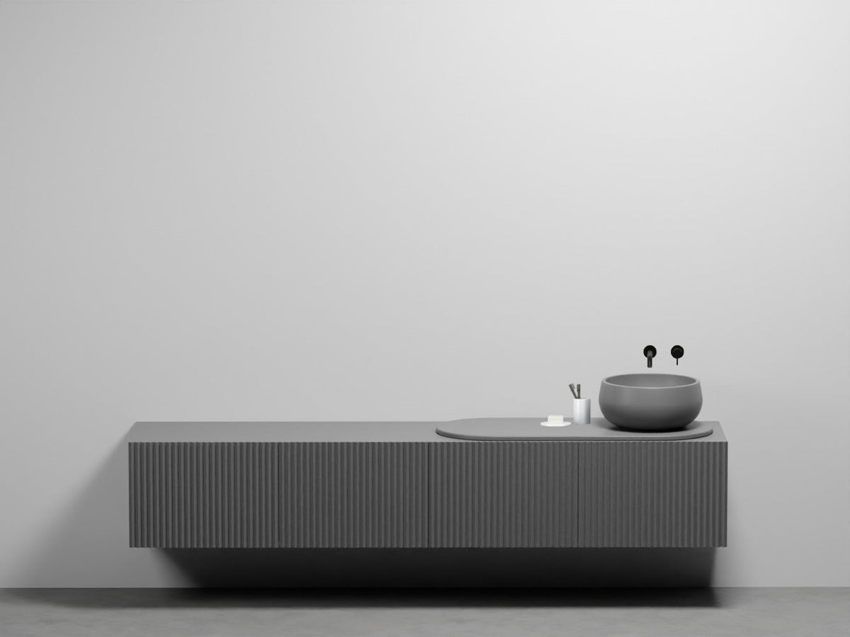# LAVABO con MOBILE SOSPESO DELFO 226 con top in ceramica - CIELO arredamento per bagno elegante