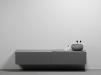 # LAVABO con MOBILE SOSPESO DELFO 226 con top in ceramica - CIELO arredamento per bagno elegante