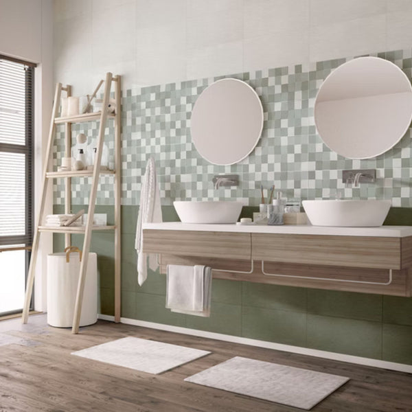 EASY SAVOIA ITALIA rivestimenti in bicottura in pasta bianca colorati e moderni per pareti di bagno e living