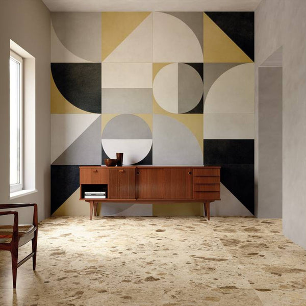 # FAP MURALS - FAP CERAMICHE wall tiles effetto marmo, pietra e cemento con decori 3d e finiture brillanti